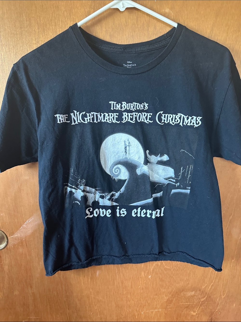 Disney Black The Nightmare Before Christmas 'Love Is Eternal' Graphic Tee